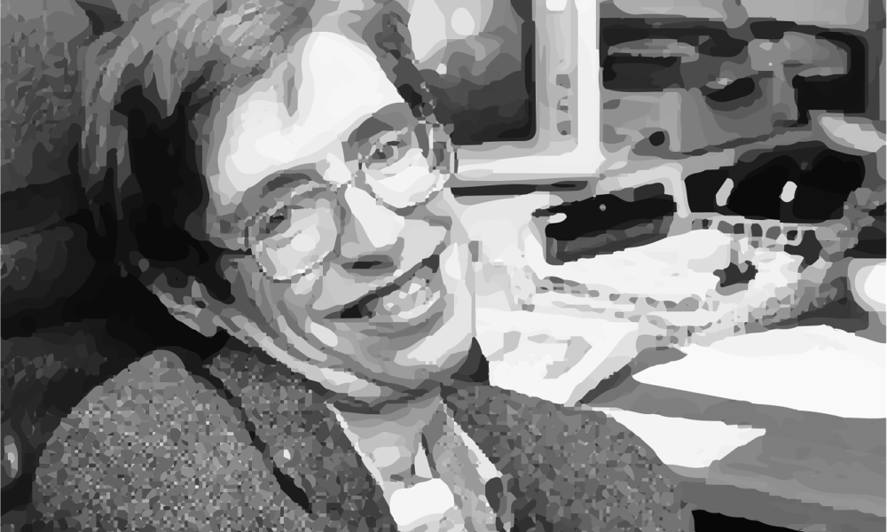 Stephen Hawking, ilustracija.