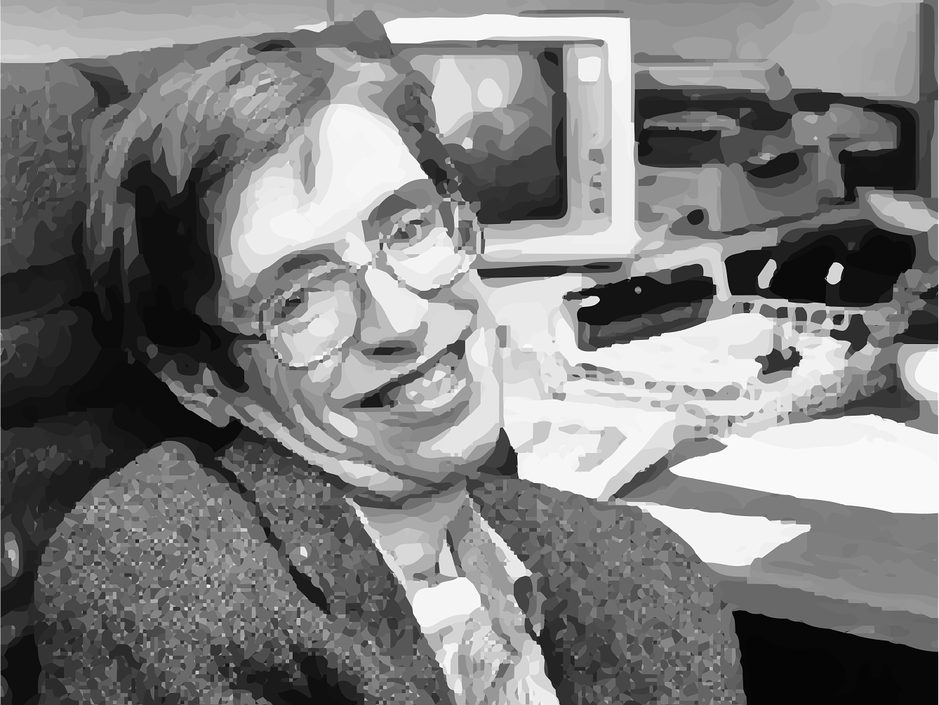 Stephen Hawking, ilustracija.