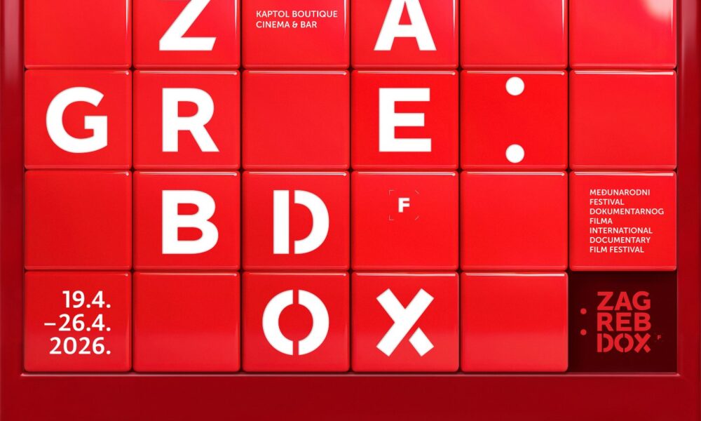 Fotografija prikazuje ilustrciju na kojoj piše 'ZagrebDox'.