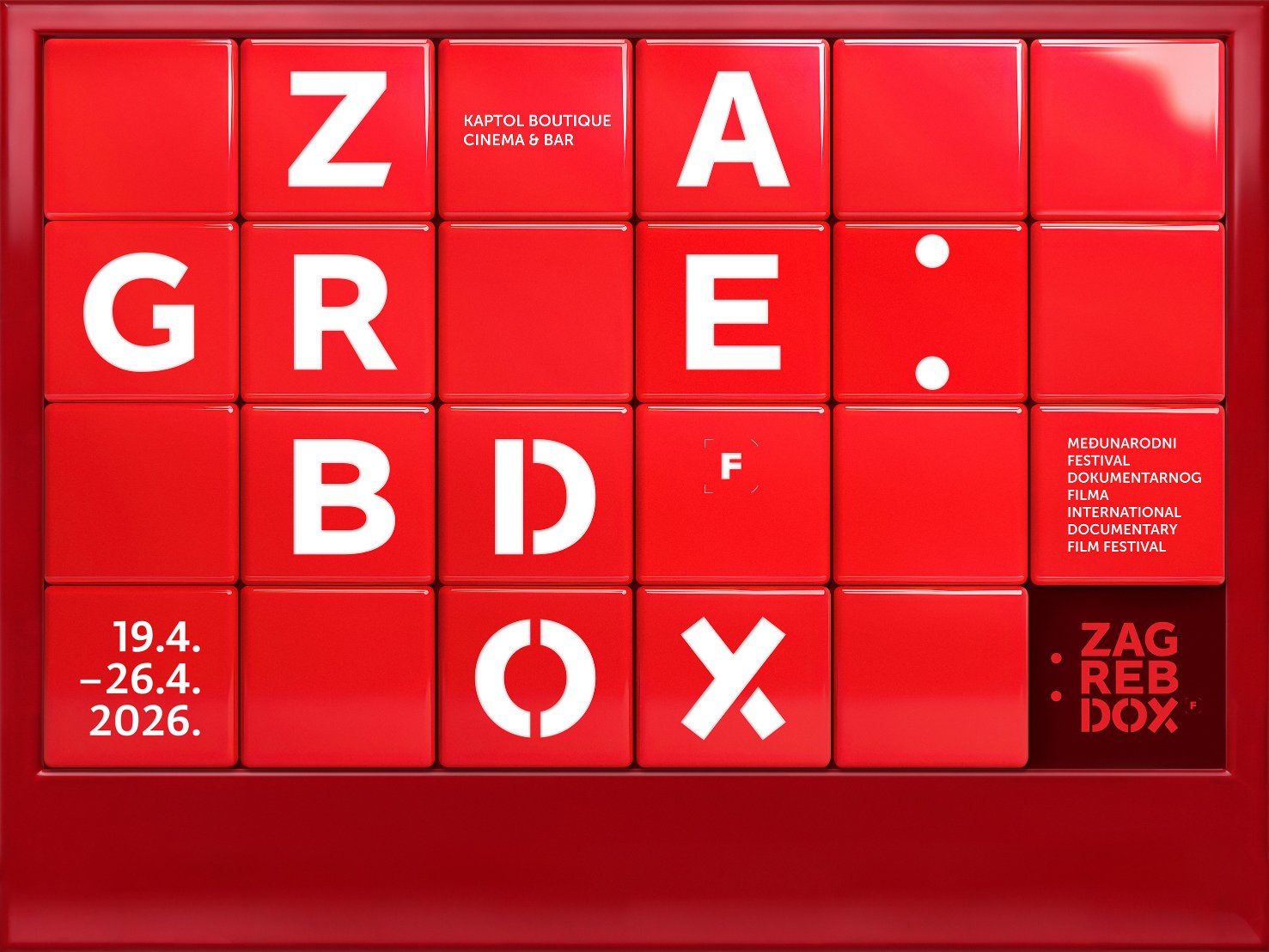 Fotografija prikazuje ilustrciju na kojoj piše 'ZagrebDox'.