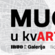 Plakat programa "MUO u kvARTu" s kartom grada i adresom Galerije Ilica.