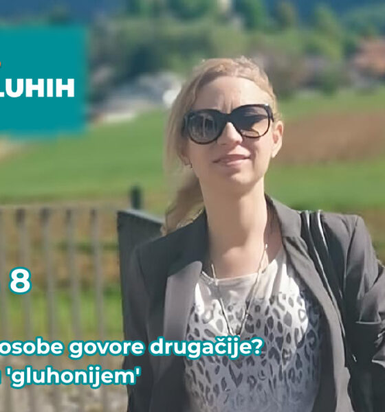 Najavna slika osme epizode serijala 'Svijet gluhih s Ivom B.' o mitu 'gluhonijemih' osoba.