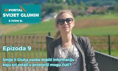 Najavni vizual 9. epizode serijala „Svijet gluhih“ o pravu gluhih osoba na pristup informacijama.