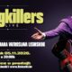 Najavni plakat koncerta grupe Songkillers 5. studenoga 2026. u Lisinskom, s fotografijom glazbenika u ljubičastom odijelu.